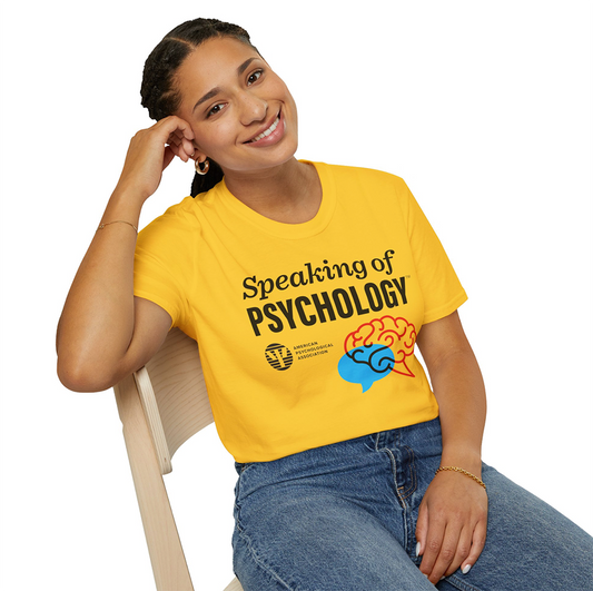 The Speaking of Psychology T-shirt